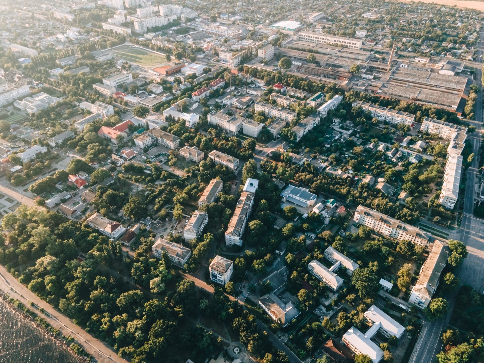 Aerial view of the Jacksonville neighbourhoods HomeRise works in